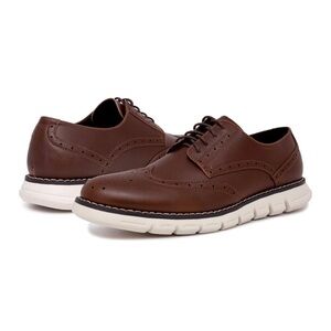 Size 13 Nautica Men's Brown Wingdeck Oxford Shoe Fashion Sneaker